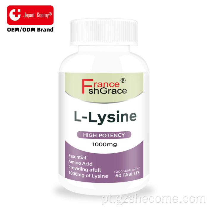 Shecome L-Lisina Tablets Suporte Imunológico